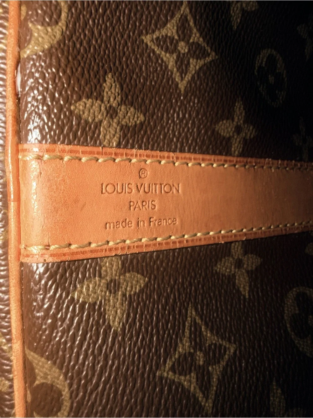 Authentic Louis Vuitton Monogram Keepall 55 Vintage Bandouliere